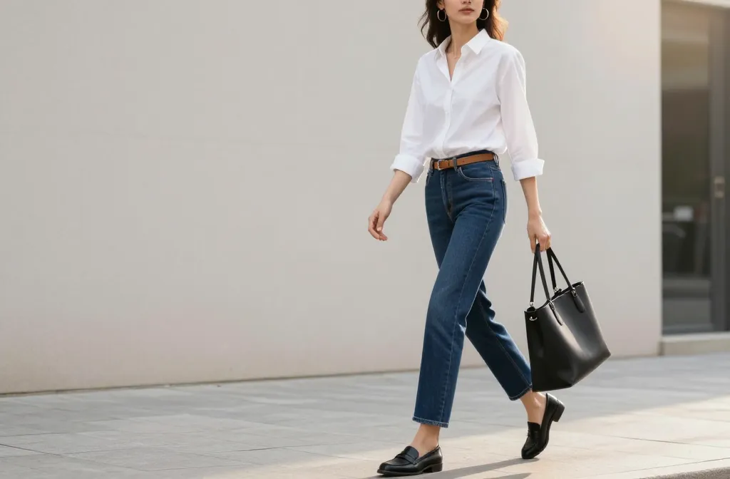 11 Dark Blue Jeans Outfits to Look Polished in Minutes Fast