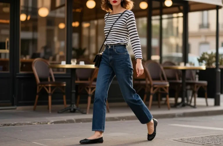 Viral 10 Dark Blue Jeans Outfits That Look Good in Photos