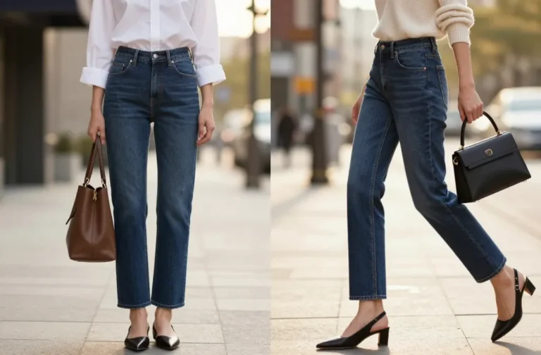 Steal These 13 Dark Blue Jeans Outfits to Transition From Day to Night