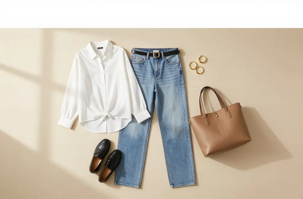 13 Light Blue Jeans Outfits That Work for Any Season Now