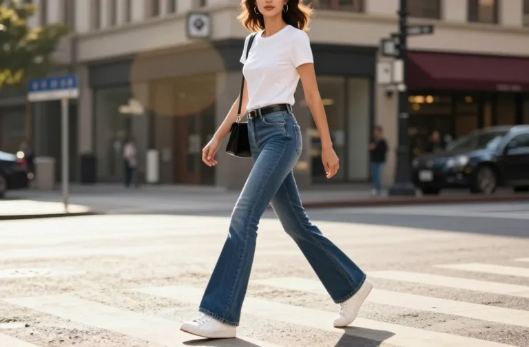 Viral 14 Casual Blue Flare Jeans Outfits Everyone Will Copy