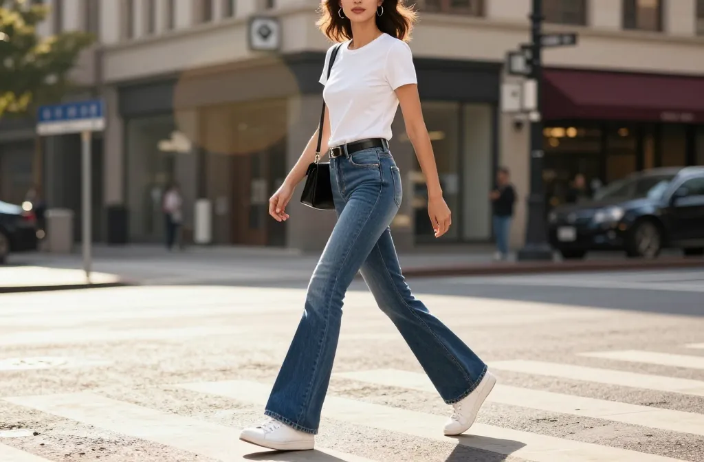 Viral 14 Casual Blue Flare Jeans Outfits Everyone Will Copy