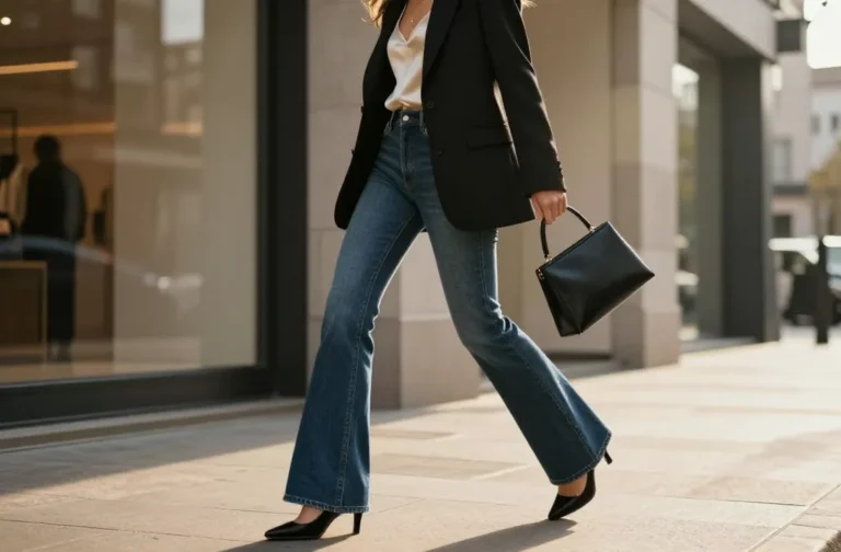 10 Ways to Make Blue Flare Jeans Look Expensive Now