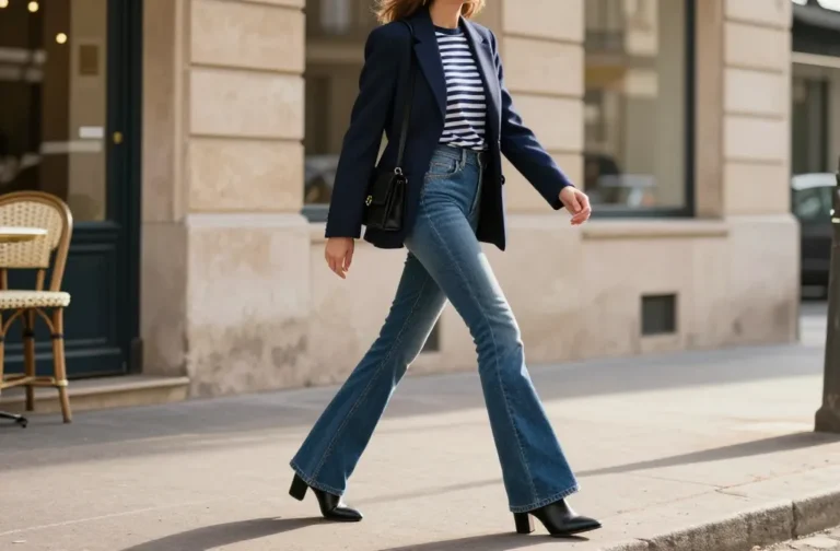 14 Blue Flare Jeans Outfits That Upgrade Your Wardrobe Now