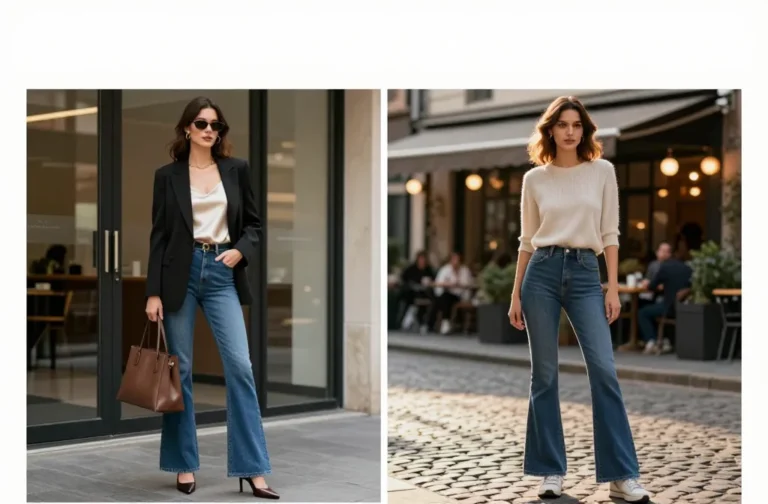 Viral Guide 10 Ways to Style Blue Flare Jeans for Work and Play