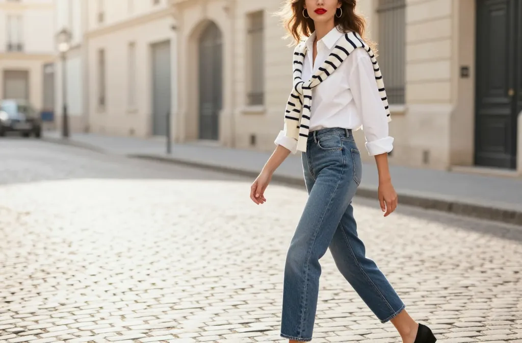 13 Stylish Ways to Rock a Blue Jeans White Shirt Outfit Today