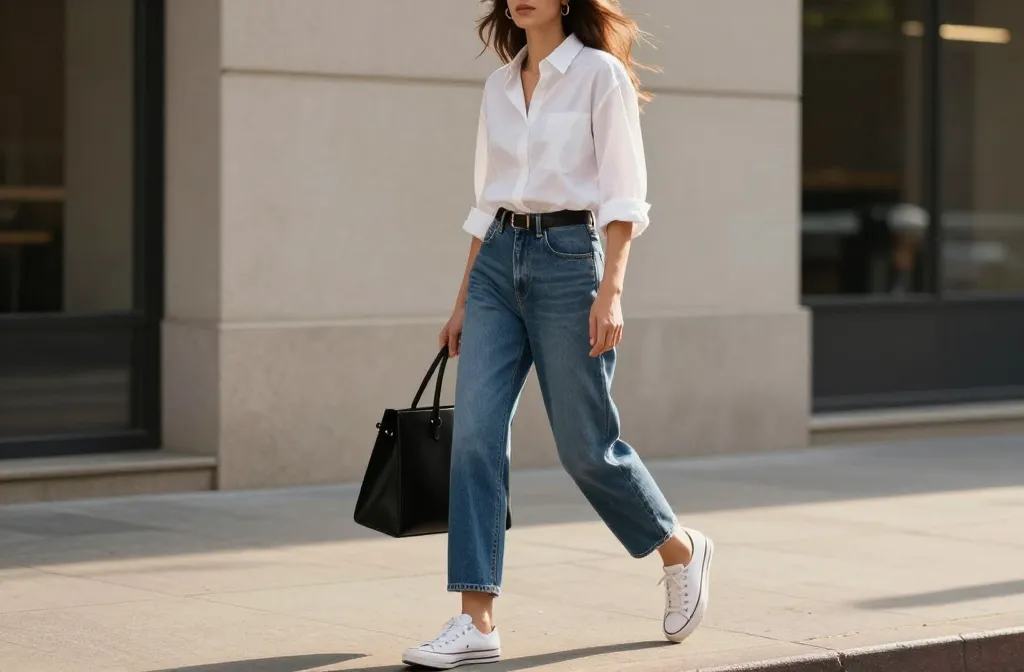 Viral 14 Blue Mom Jeans Outfits That Go From Casual to Chic Instantly