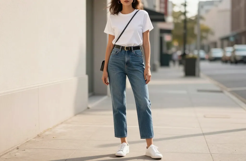 12 Blue Mom Jeans Outfit Ideas That Fix “Nothing to Wear” Days Now