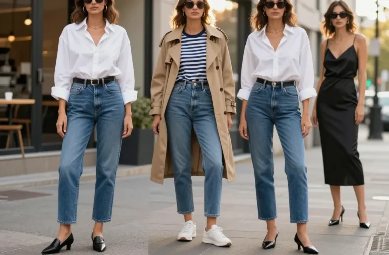 12 Blue Mom Jeans Outfits That Elevate Basic Wardrobes Fast Now