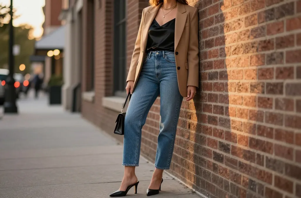 Steal Hearts with 13 Blue Mom Jeans Outfit Ideas for Date Night