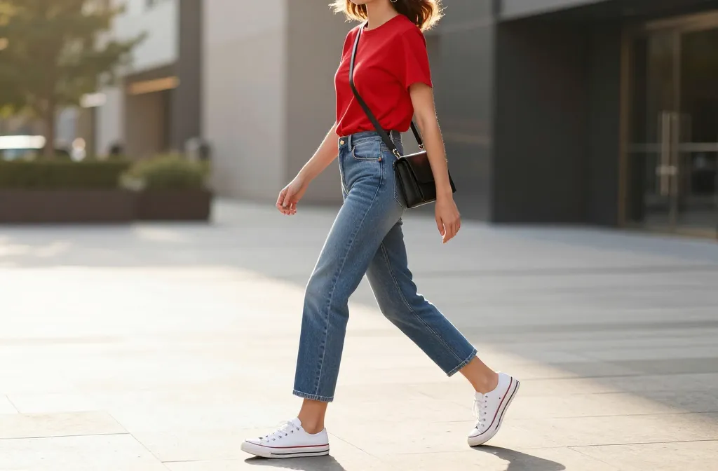 12 Red Top Blue Jeans Outfit Ideas That Make Getting Dressed Easy