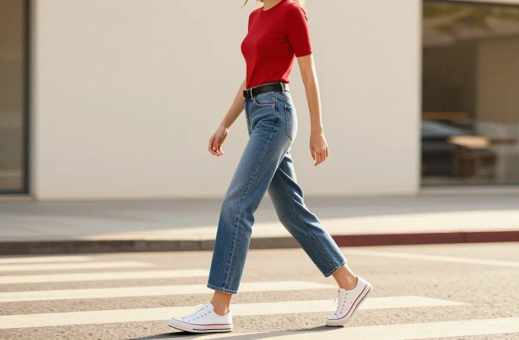 Viral 15 Red Top Blue Jeans Looks That Work in Every Season