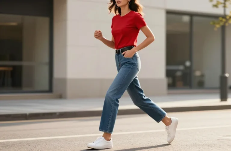 15 Red Top Blue Jeans Outfit Ideas That Work for Any Occasion Now