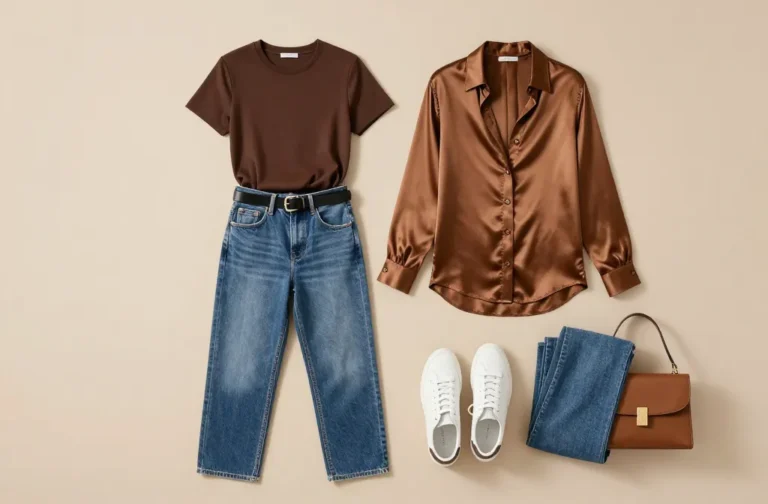 Steal These 11 Affordable Brown Top & Blue Jeans Outfits That Look Expensive