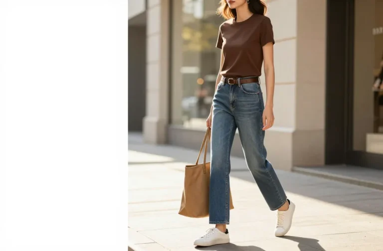 Steal-Worthy 13 Casual to Classy Brown Top + Blue Jeans Outfit Ideas