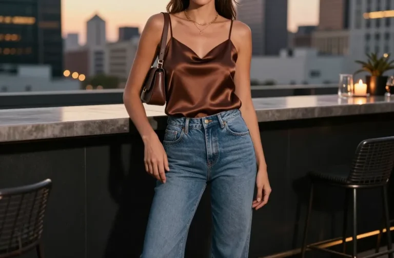 Stealworthy 13 Brown Top and Blue Jeans Outfits for Date Night