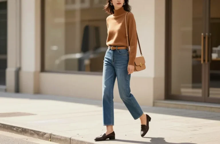 Your Guide to 10 Chic Brown Top & Blue Jeans Combos You Can Wear Right Now