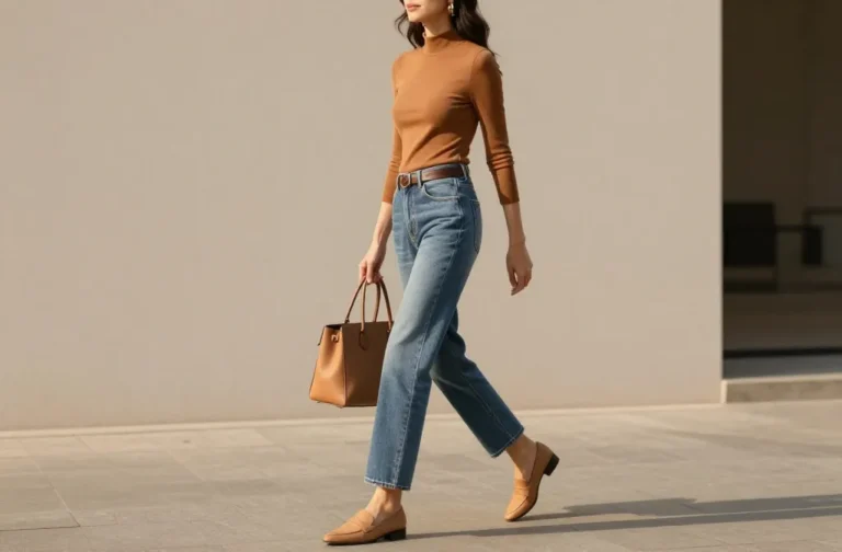 Steal These 13 Brown Top & Blue Jeans Outfits That Look Expensive on a Budget